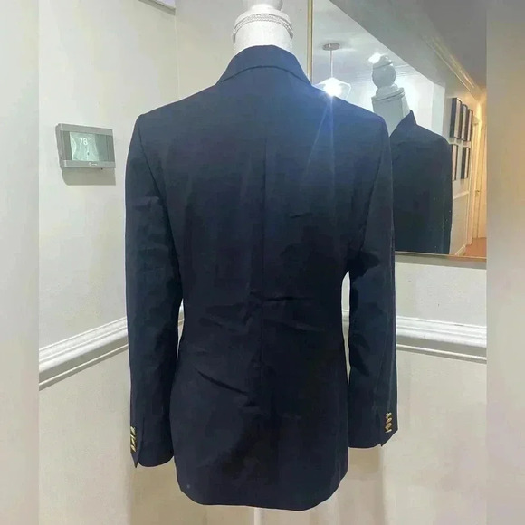 Brooks Brothers Navy Blue Wool Suit Blazer Sz 6 - Picture 5 of 8